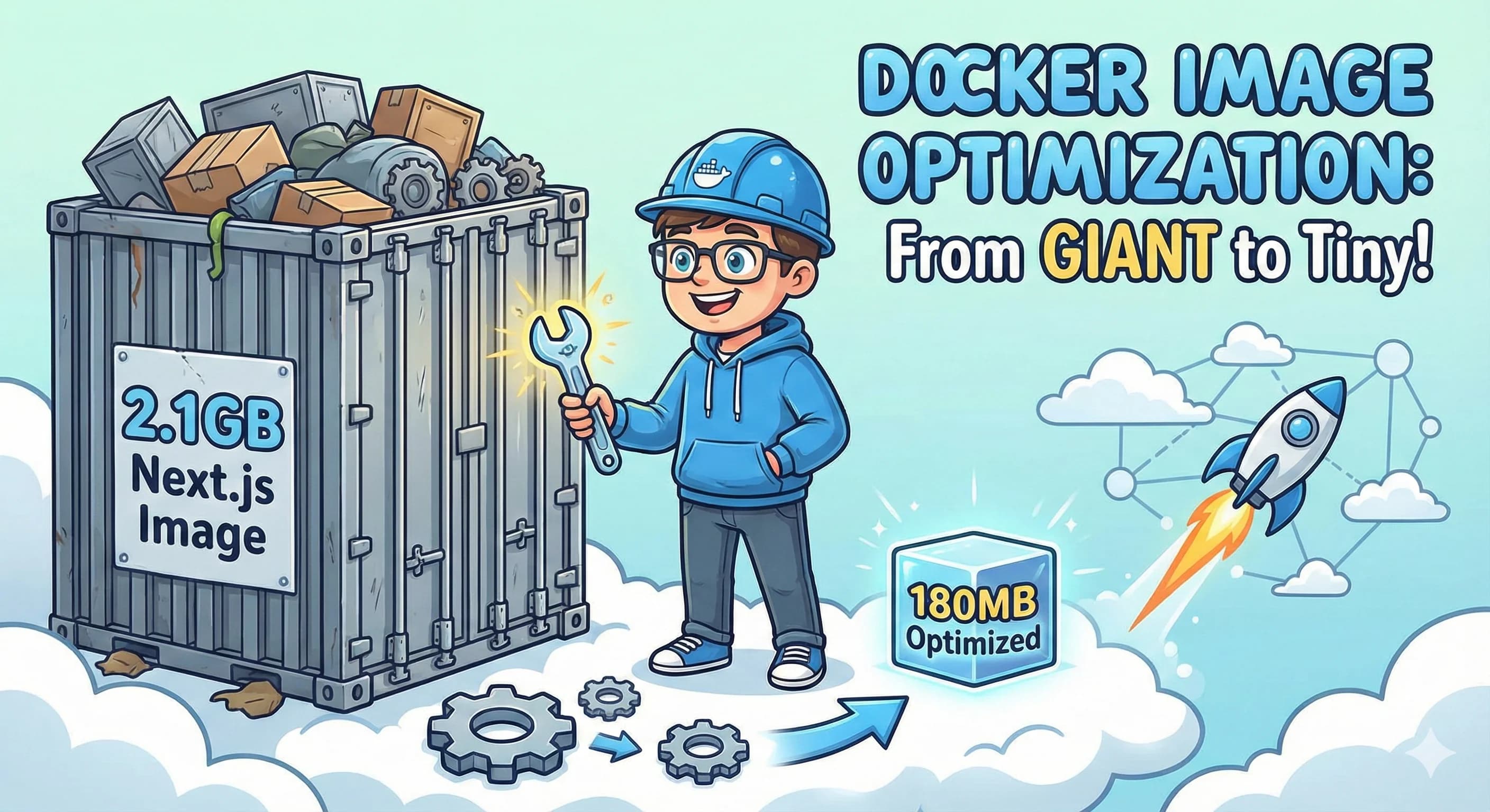 How We Reduced Our Next.js Docker Image from 2.1GB to 180MB